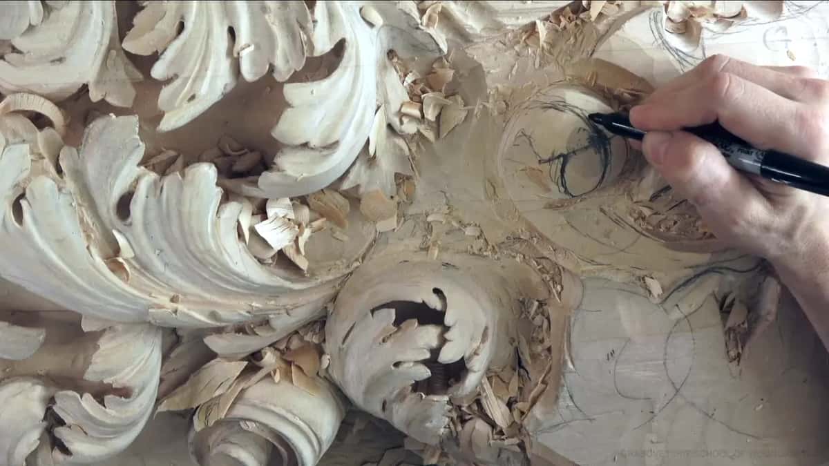 Marker on the dome.