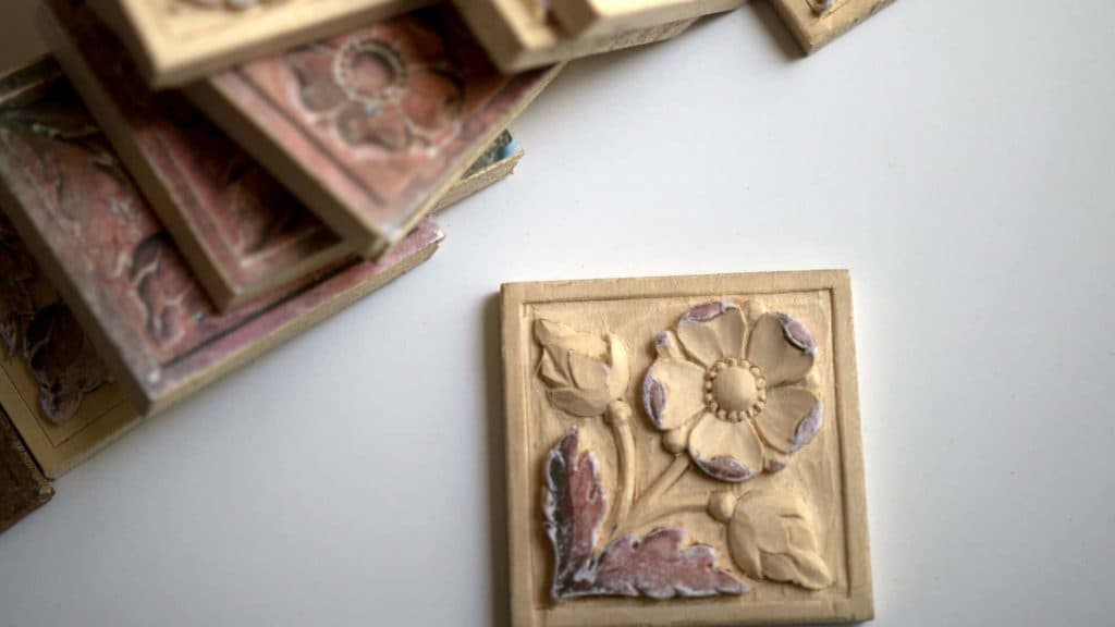 Carving Flower Rosette 4