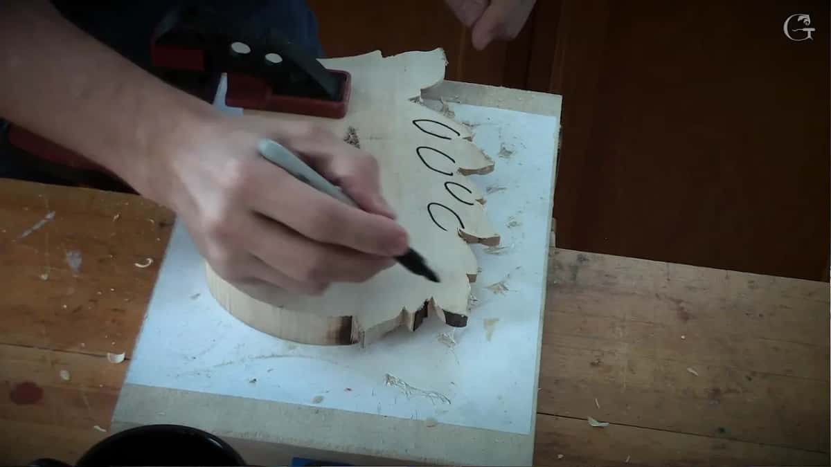 Black marker on the flat back
