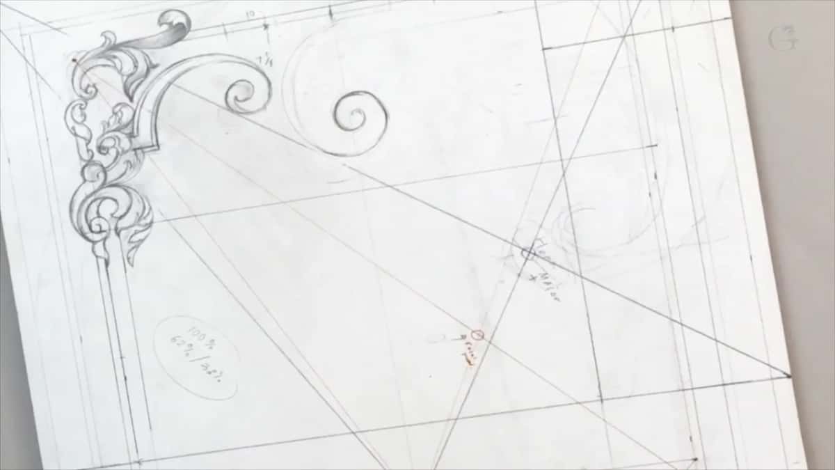 Drawing alone, corner complete