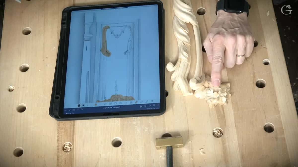 iPad on the bench