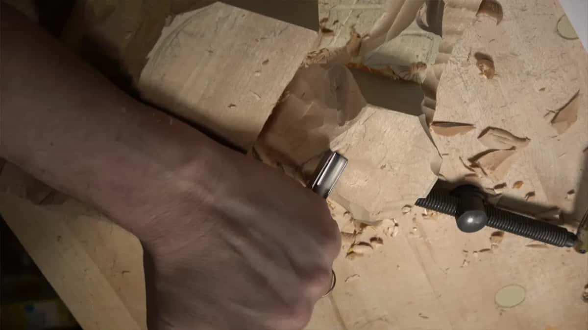 Fist around the handle