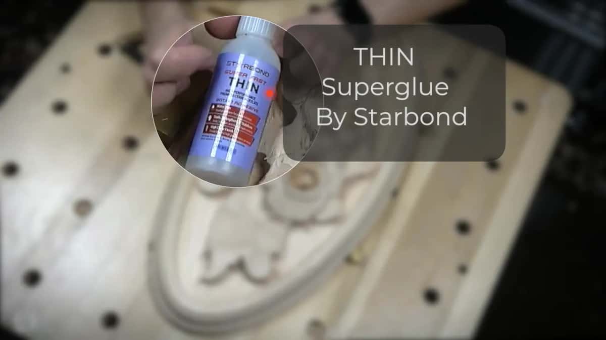 Card on screen reading Thin Superglue By Starbond